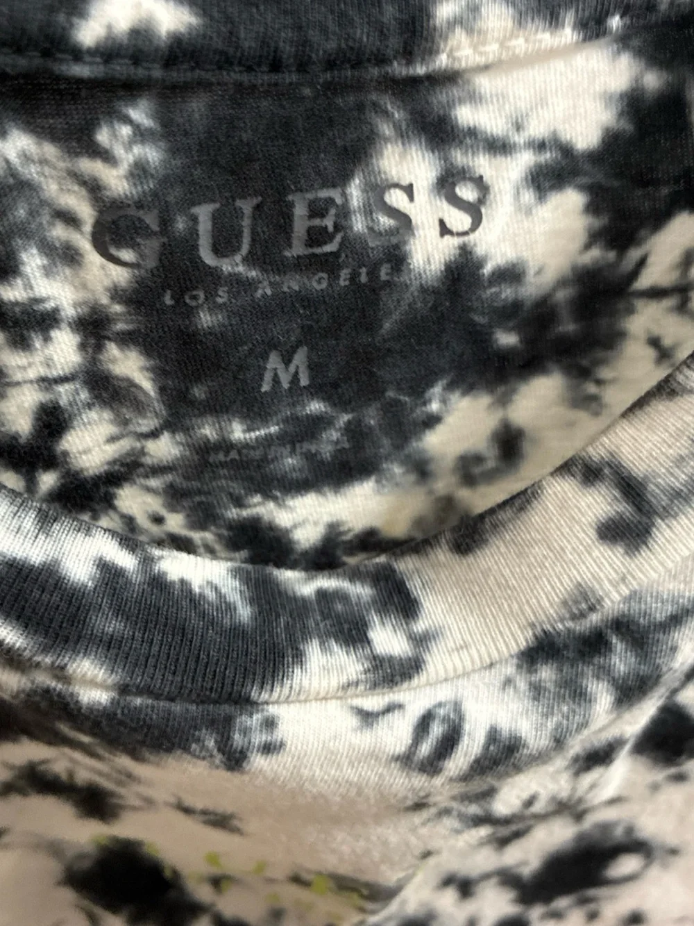 Guess Black & White Tie-Dye Short Sleeve Tee - Picture 3 of 6